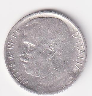 Moneta del Regno d'Italia Vittorio Emanuele III Anno 1920 Centesimi 50 contorno rigato