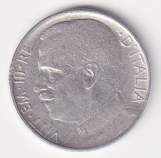 Moneta del Regno d'Italia Vittorio Emanuele III Anno 1920 Centesimi 50 contorno rigato