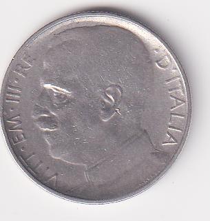 Moneta del Regno d'Italia Vittorio Emanuele III Anno 1921 Centesimi 50 contorno rigato