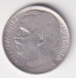 Moneta del Regno d'Italia Vittorio Emanuele III Anno 1925 Centesimi 50 contorno rigato