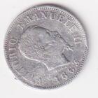 Moneta del Regno d'Italia Vittorio Emanuele II Anno 1863 valore Centesimi 50 argento zecca M Bn Milano