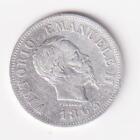 Moneta del Regno d'Italia Vittorio Emanuele II anno 1863 argento zecca M Bn Milano