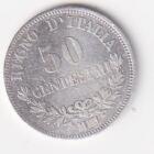 Moneta del Regno d'Italia Vittorio Emanuele II anno 1863 argento zecca M Bn Milano