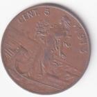 Moneta Regno d'Italia Vittorio Emanuele III Anno 1913 Centesimi 5 zecca Roma - variante manca punto sotto apostrofo d'Italia