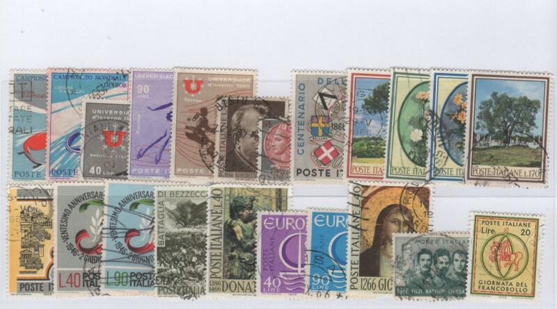 Francobolli Italia Repubblica Timbrati Anno 1966 Annata completa