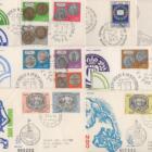 Lotto Buste Primo Giorno San Marino Anno 1972 Annata completa incluso Posta Aerea