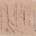 Prima di cambio all’ordine di se stesso N. 1397 emessa il 16 giugno 1902 dalla ditta A. Schweickhardt di Tuttlingen per la somma di 82,35 franchi d’oro