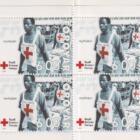 Coppia di libretti Faeroer Anno 2001 75esimo anniversario della Croce Rossa delle Isole Faeroer