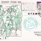 N. 22 cartoline del 51esimo Giro d'Italia Anno 1968 numerate per tappa con annulli filatelici speciali per ogni tappa