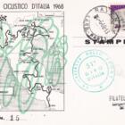 N. 22 cartoline del 51esimo Giro d'Italia Anno 1968 numerate per tappa con annulli filatelici speciali per ogni tappa