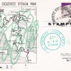 N. 22 cartoline del 51esimo Giro d'Italia Anno 1968 numerate per tappa con annulli filatelici speciali per ogni tappa