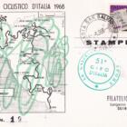 N. 22 cartoline del 51esimo Giro d'Italia Anno 1968 numerate per tappa con annulli filatelici speciali per ogni tappa