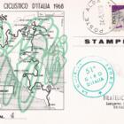 N. 22 cartoline del 51esimo Giro d'Italia Anno 1968 numerate per tappa con annulli filatelici speciali per ogni tappa