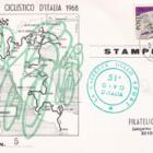 N. 22 cartoline del 51esimo Giro d'Italia Anno 1968 numerate per tappa con annulli filatelici speciali per ogni tappa