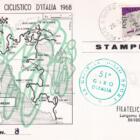 N. 22 cartoline del 51esimo Giro d'Italia Anno 1968 numerate per tappa con annulli filatelici speciali per ogni tappa