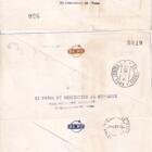 Serie n. 3 Aerogrammi Italia Repubblica Anno 1961 Visita del Presidente Gronchi in Argentina Uruguay Perù Viaggiati e tornati