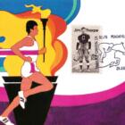 Folder con n. 17 cartoline illustrate Stati Uniti Anno 1984 Celebrative della XXIII Olimpiade Los Angeles 84 con Affrancatura e Annulli filatelici speciali