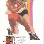 Folder con n. 17 cartoline illustrate Stati Uniti Anno 1984 Celebrative della XXIII Olimpiade Los Angeles 84 con Affrancatura e Annulli filatelici speciali