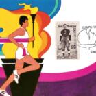 Folder con n. 17 cartoline illustrate Stati Uniti Anno 1984 Celebrative della XXIII Olimpiade Los Angeles 84 con Affrancatura e Annulli filatelici speciali