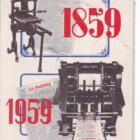Cartolina Centenario del quotidiano La Nazione 1859-1959 Affrancatura Francobollo Italia Anno 1959 Inaugurazione di un monumento a George Gordon Byron a Roma Annullo filatelico speciale POSTE ITALIANE CENTENARIO GIORNALE LA NAZIONE 2-5.1959 FIRENZE