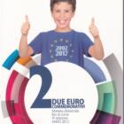 Moneta San Marino Anno 2012 2 Euro commemorativi Anno internazionale del turismo sostenibile in blister