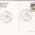 Cartolina Santa Croce sull'Arno la Città del Cuoio e del Carnevale - Associazione Pro Loco Santa Croce sull'Arno Affrancatura Centesimi 62 Cinquantenario delle trasmissioni televisive Annullo 56029 SANTA CROCE SULL’ARNO PI 15-02-2004 IL CARNEVALE