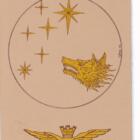 Cartolina Anno 1990 Impianto grafico medaglia d'arte Cinquantennale Fondazione 46esima Brigata Aerea Pisa 1940-1990