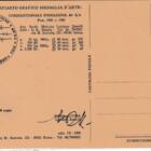 Cartolina Anno 1990 Impianto grafico medaglia d'arte Cinquantennale Fondazione 46esima Brigata Aerea Pisa 1940-1990