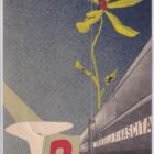 Cartolina Il Treno della Rinascita Affrancatura Francobollo Italia Anno 1950 Serie Italia al lavoro L.10 Annullo filatelico speciale IL TRENO DELLA RINASCITA DOCUMENTA L'OPERA COMPIUTA PER LA RICOSTRUZIONE DEL PAESE 12-4.1953