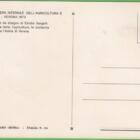 Cartolina celebrativa del Francobollo Italia Anno 1973 75esima Fiera Internazionale dell'Agricoltura Verona con Francobollo sul fronte e Annullo Primo Giorno di Emissione