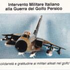Folder con n. 2 Buste Intervento Militare Italiano alla Guerra del Golfo Persico 'solidarietà e gratitudine ai militari italiani nel golfo' Annulli filatelici speciali 20-2-1991 e 25-2-1991