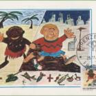 Serie Cartoline raffiguranti i Francobolli Italia Anno 1979 Giornata del francobollo con Annullo Primo Giorno di Emissione